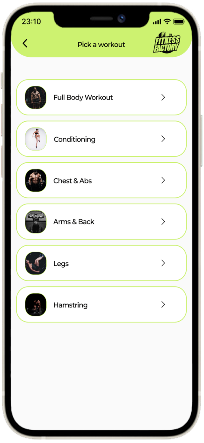 The Fitness Factory App