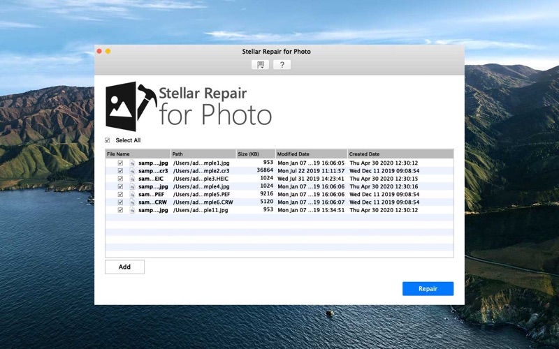 Stellar Repair for Photo