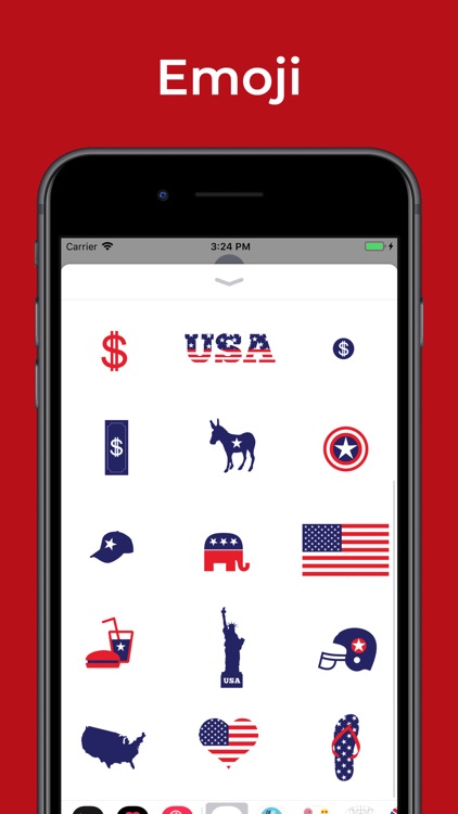 USA stickers - 4th July emojis