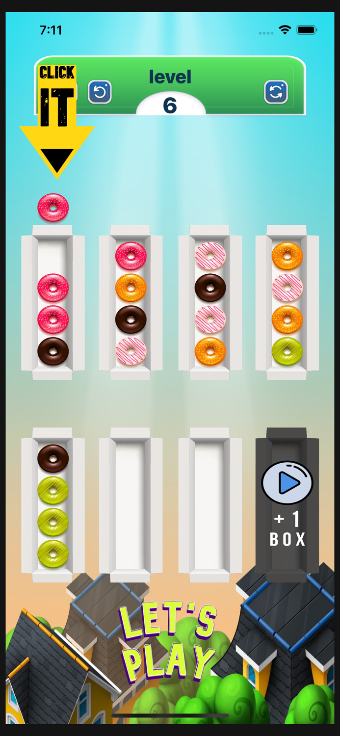Donut Puzzle Sorting Game