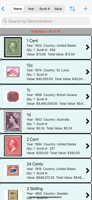 ‎My Valuable Stamp Collection Screenshot