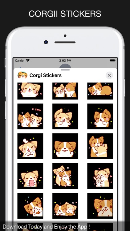 Corgi Cute Stickers