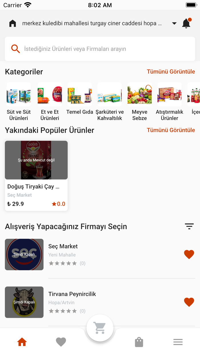 PazarCepte - Online Sipariş