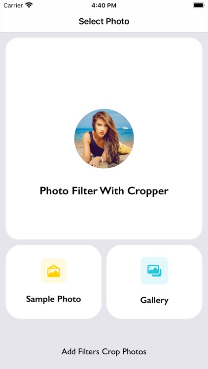 Photo Filter With Cropper