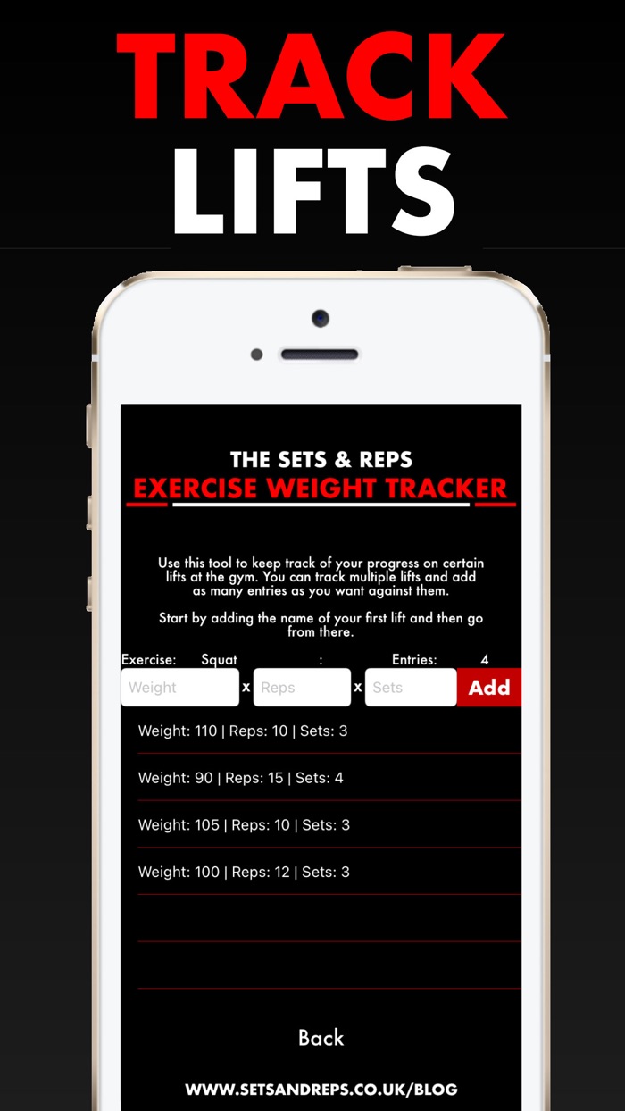 Sets  Reps - The Fitness App