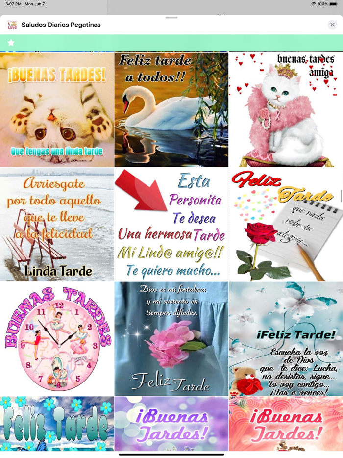 Saludos Diarios Pegatinas