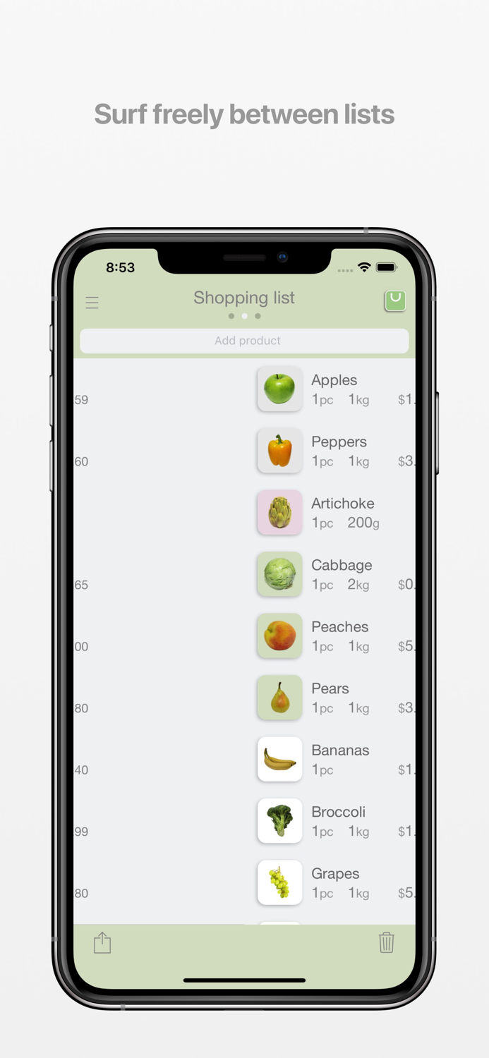 Magnet List – Shopping list