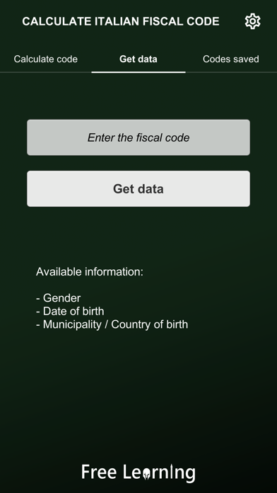 Calculate Italian fiscal code screenshot 3