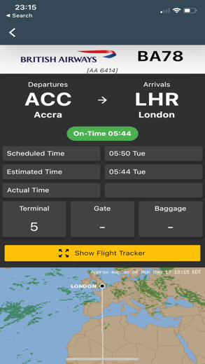 Flight Information FlightBoard screenshot 2