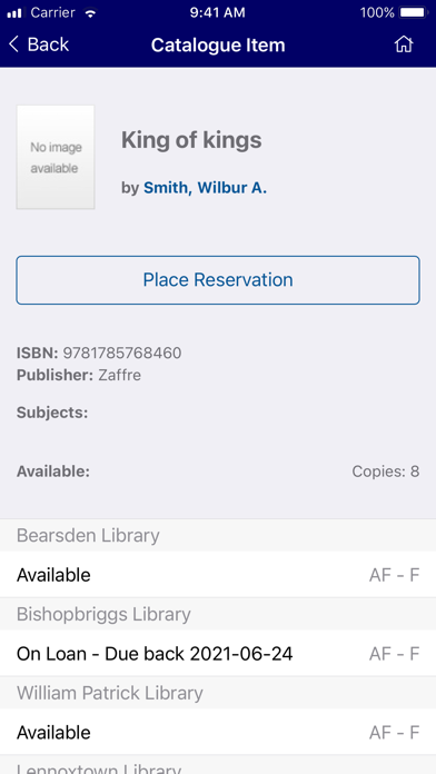 How to cancel & delete East Dunbartonshire Libraries from iphone & ipad 4