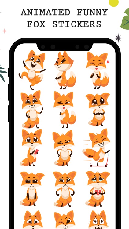Animated Funny Fox Stickers by Deepak Kumar