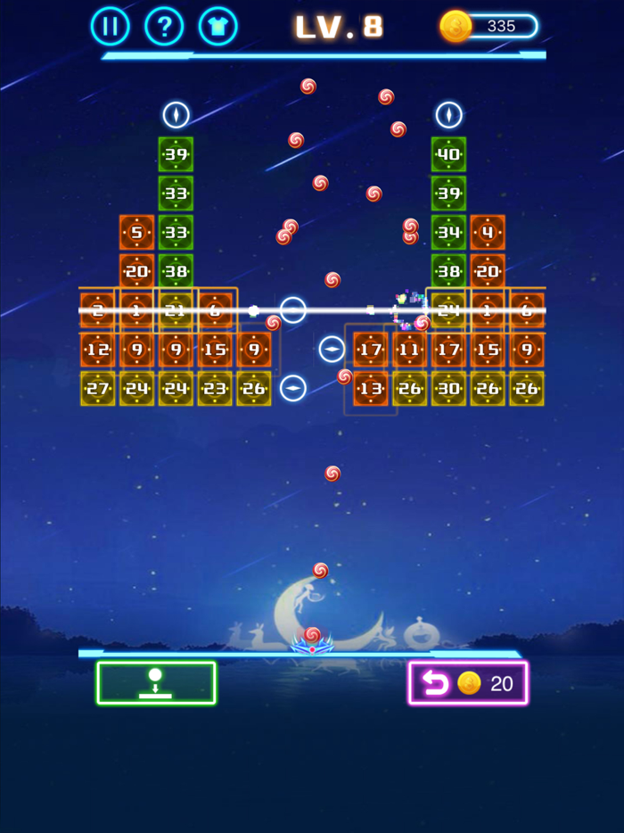 弹球弹不停 - 打砖块小游戏