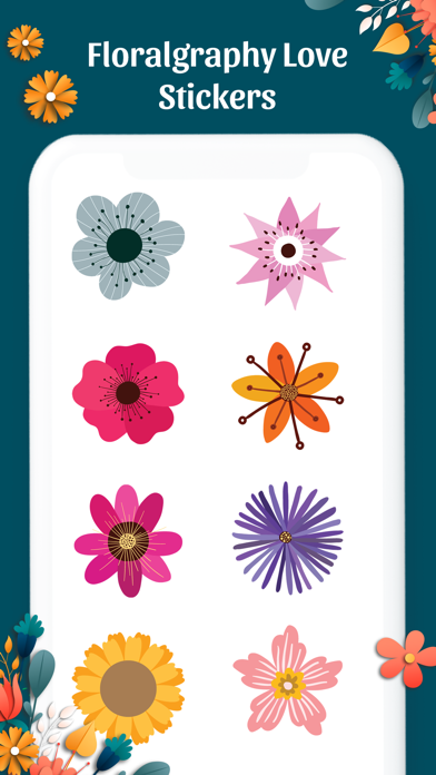 How to cancel & delete Floralgraphy Love Sticker from iphone & ipad 1