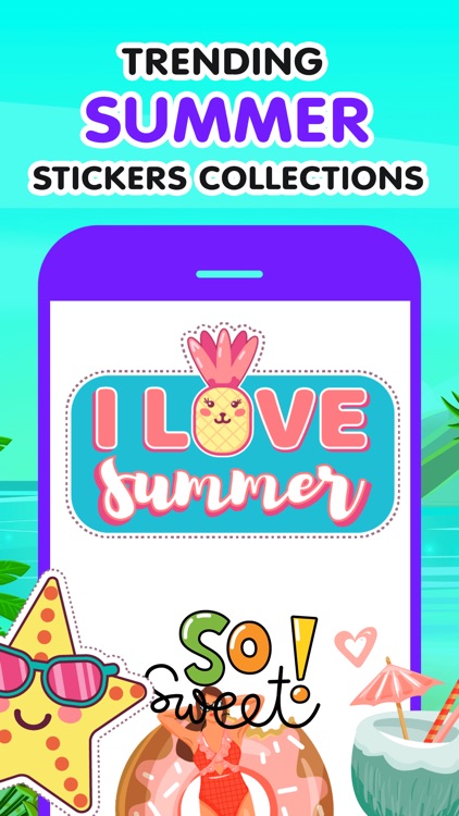 Stylish Summer Stickers screenshot-3