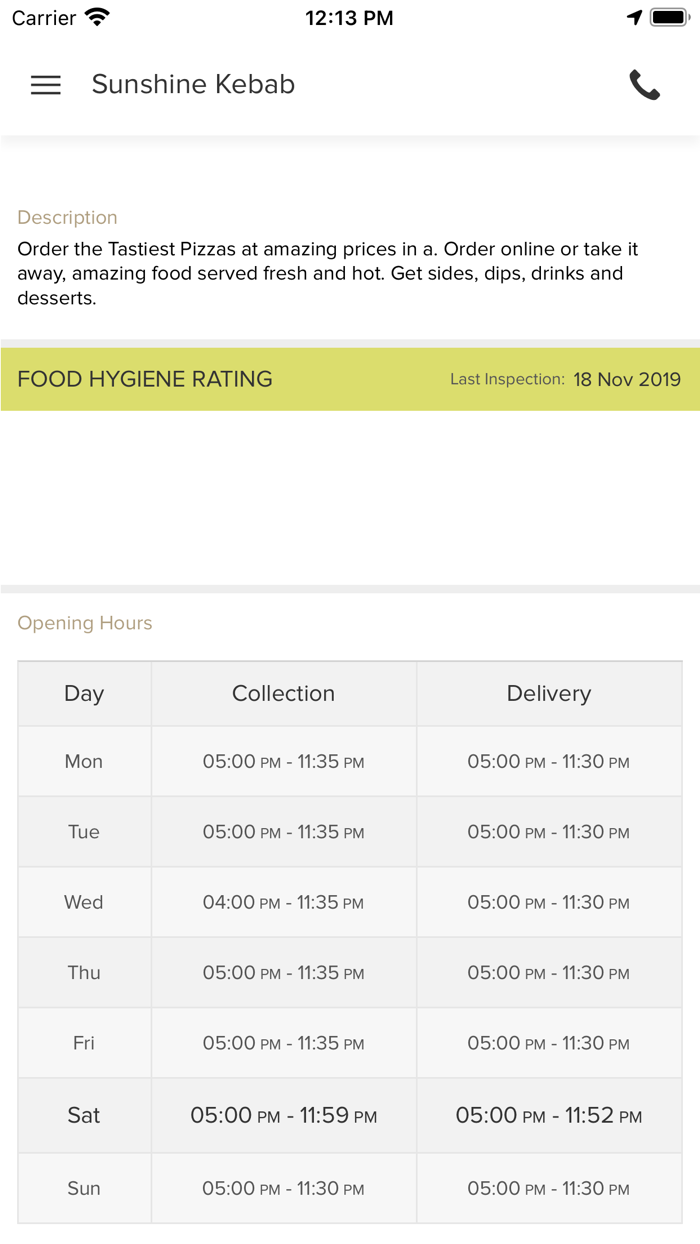 Sunshine Kebab Merthyr Tydfil