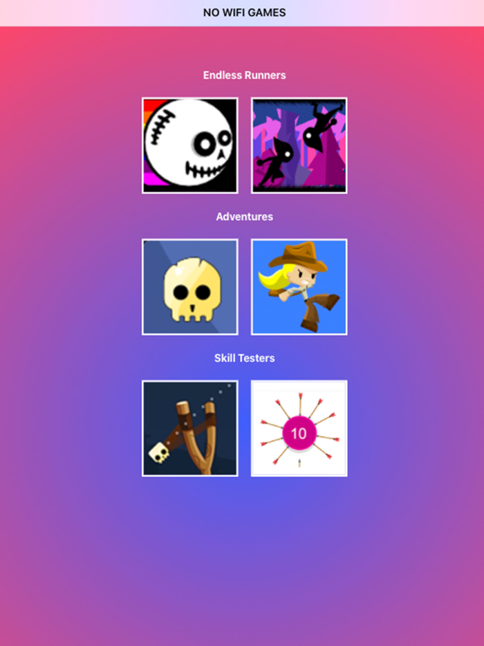 No Wifi Games  No Ads