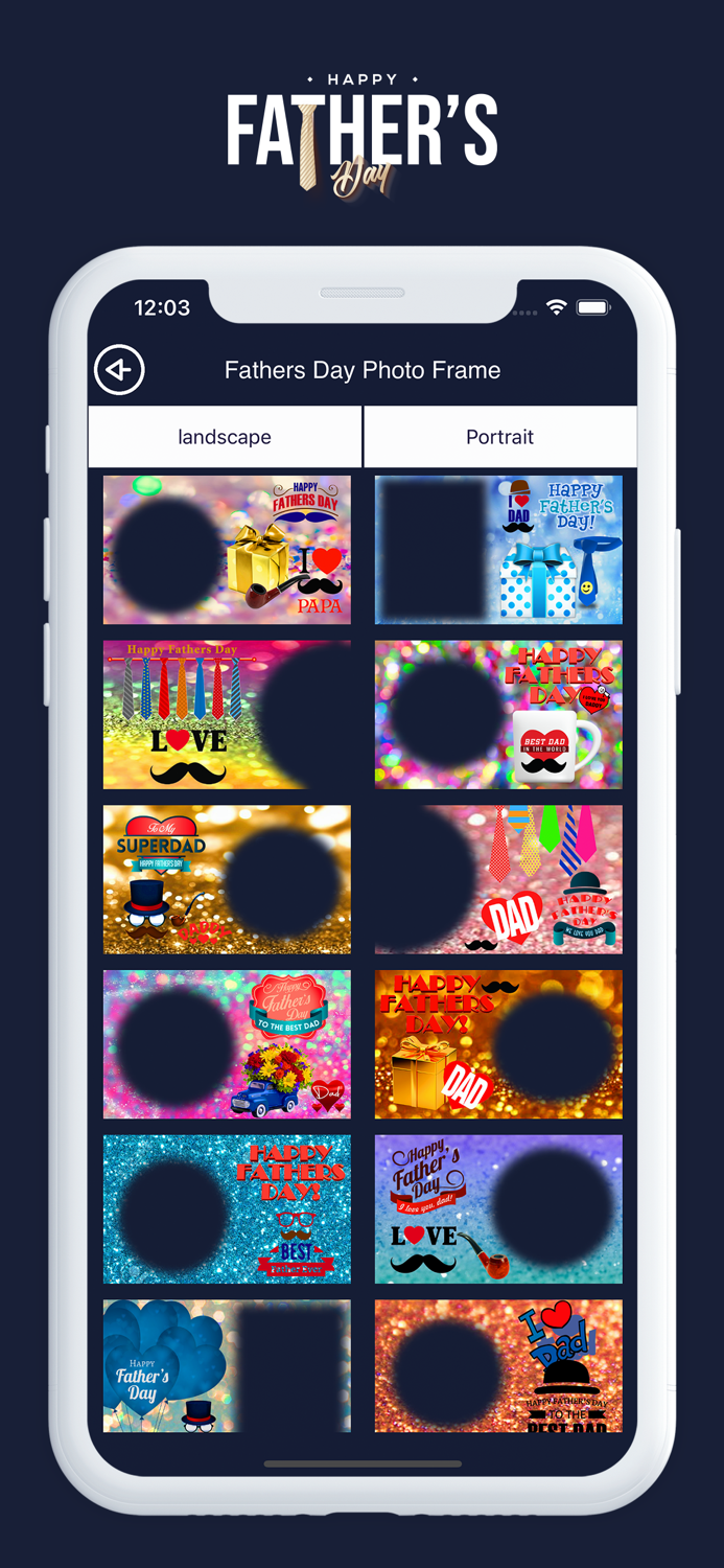 Happy Fathers day photo frame