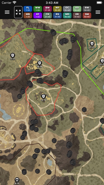 Interactive Map for New World