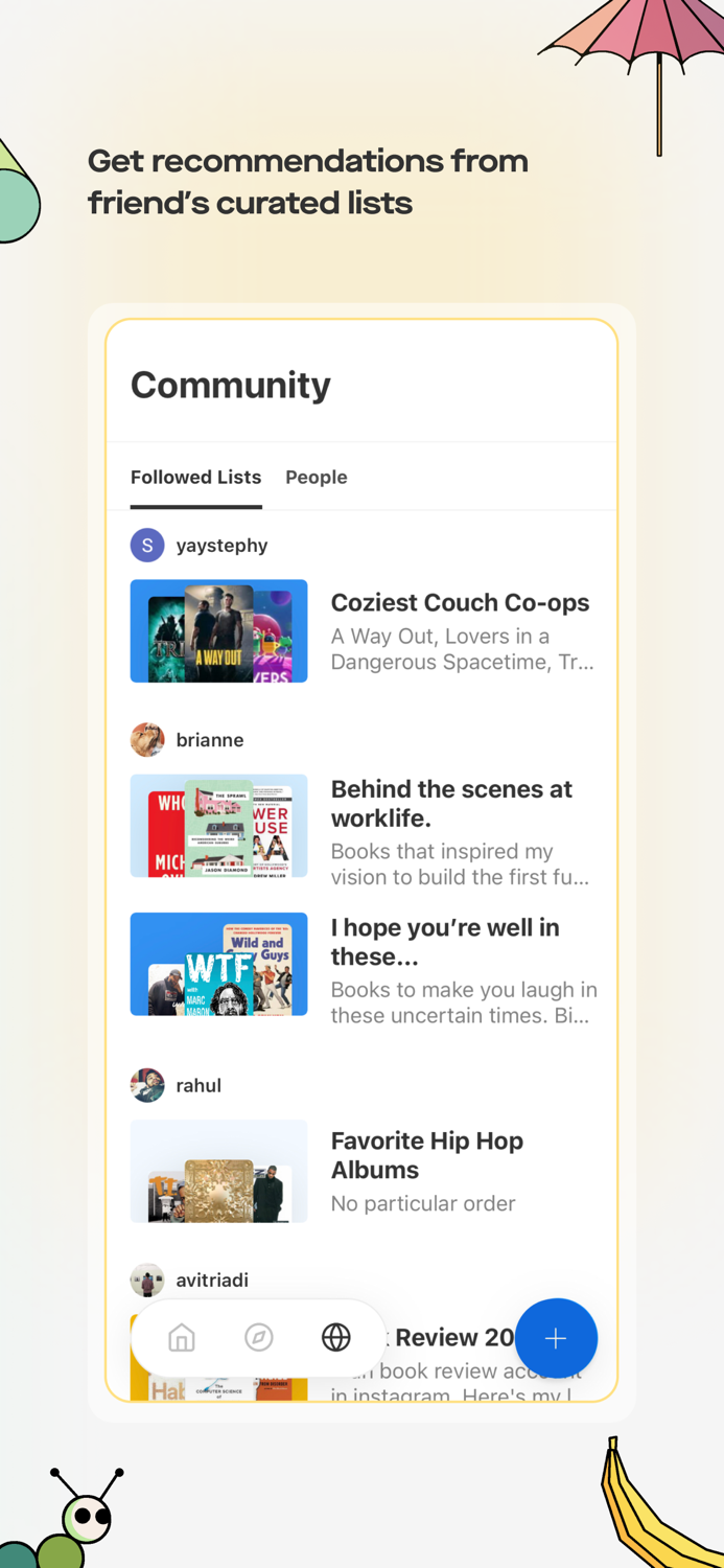 Summer app your curated lists