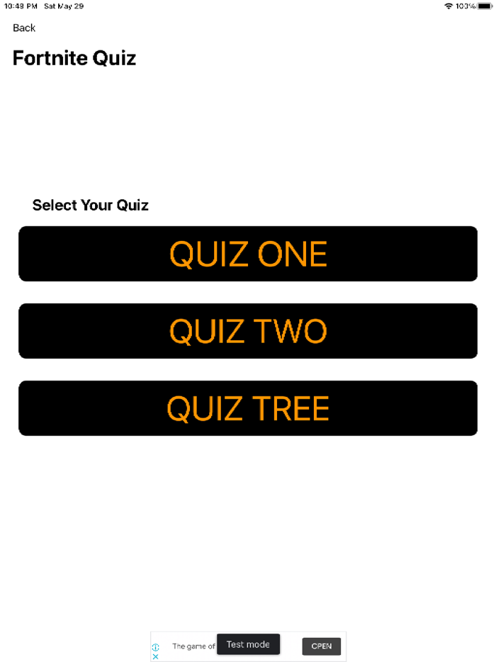 Master Quiz For Fortnite