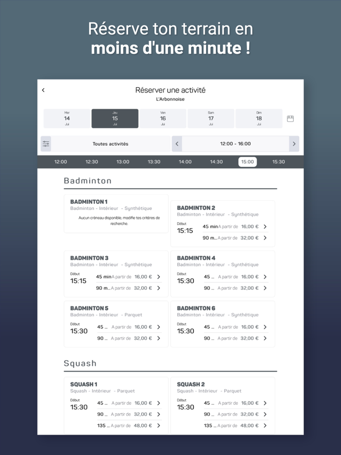 Badminton Squash Arbonnoise