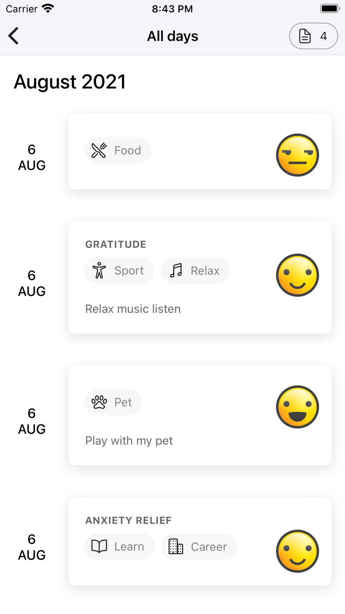 CBT Self Care Journal Tracker