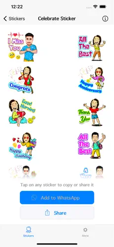 Captura 7 Wsticker for WhatsApp iphone