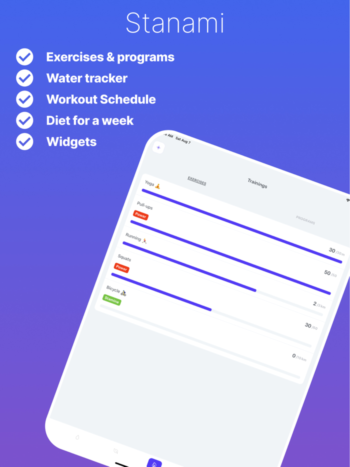 Stanami - training assistant