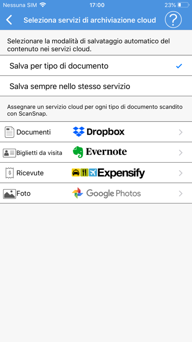 Screenshot of ScanSnap Cloud4