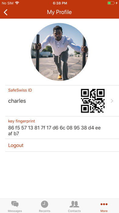 SafeSwiss® Encrypted Messenger screenshot 2
