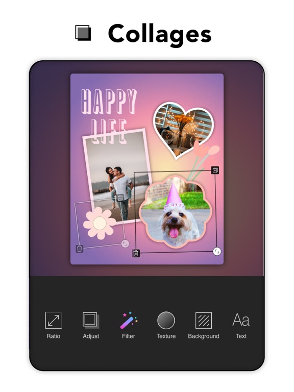 Collages Maker：Photo Grid゜ App voor iPhone, iPad en iPod touch