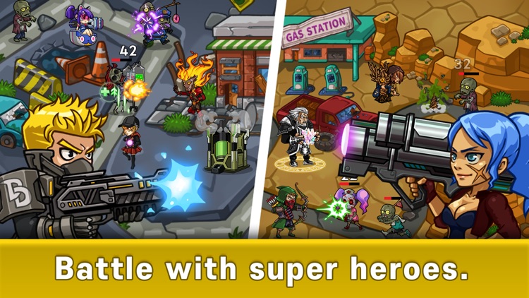 Hero Defense Attack on Zombie