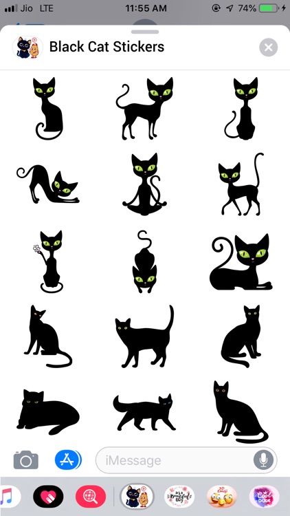 Black Cat Sticker! by Himanshu Yadav