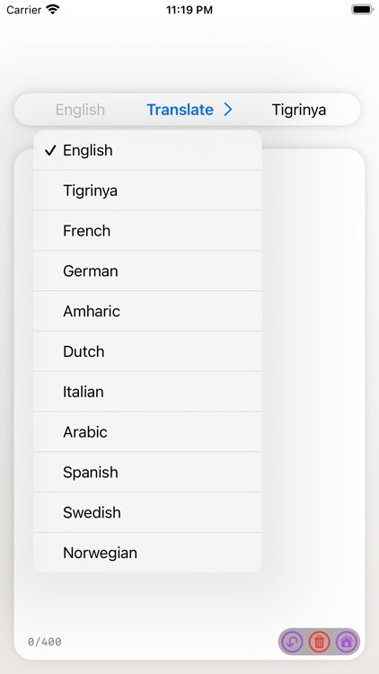 Tigrinya Dictionary Translator