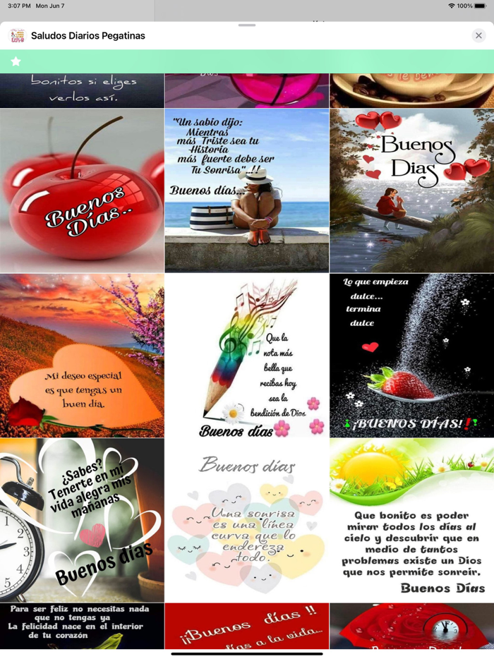 Saludos Diarios Pegatinas