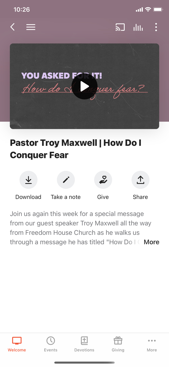 Motion Church App