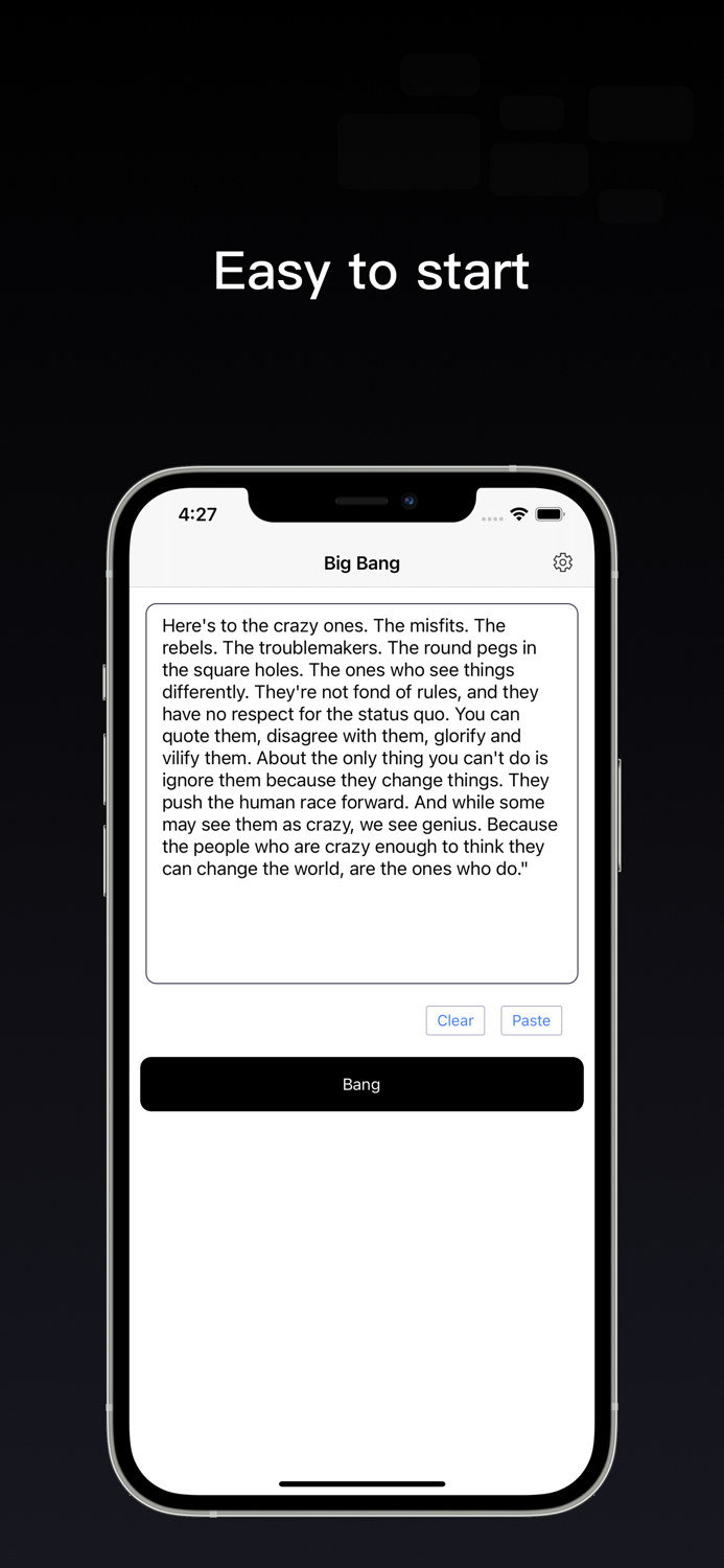 Big Bang - Rebuild sentence