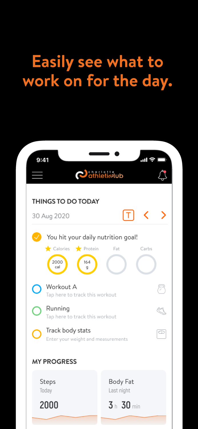 Charlotte Athletic Club App