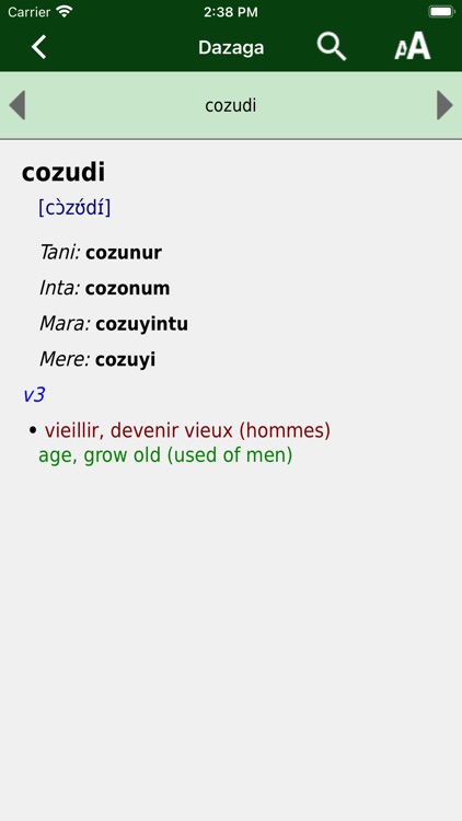 Dazaga dictionary screenshot-4