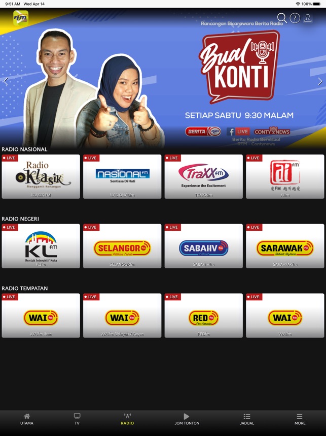 Sukan rtm live streaming