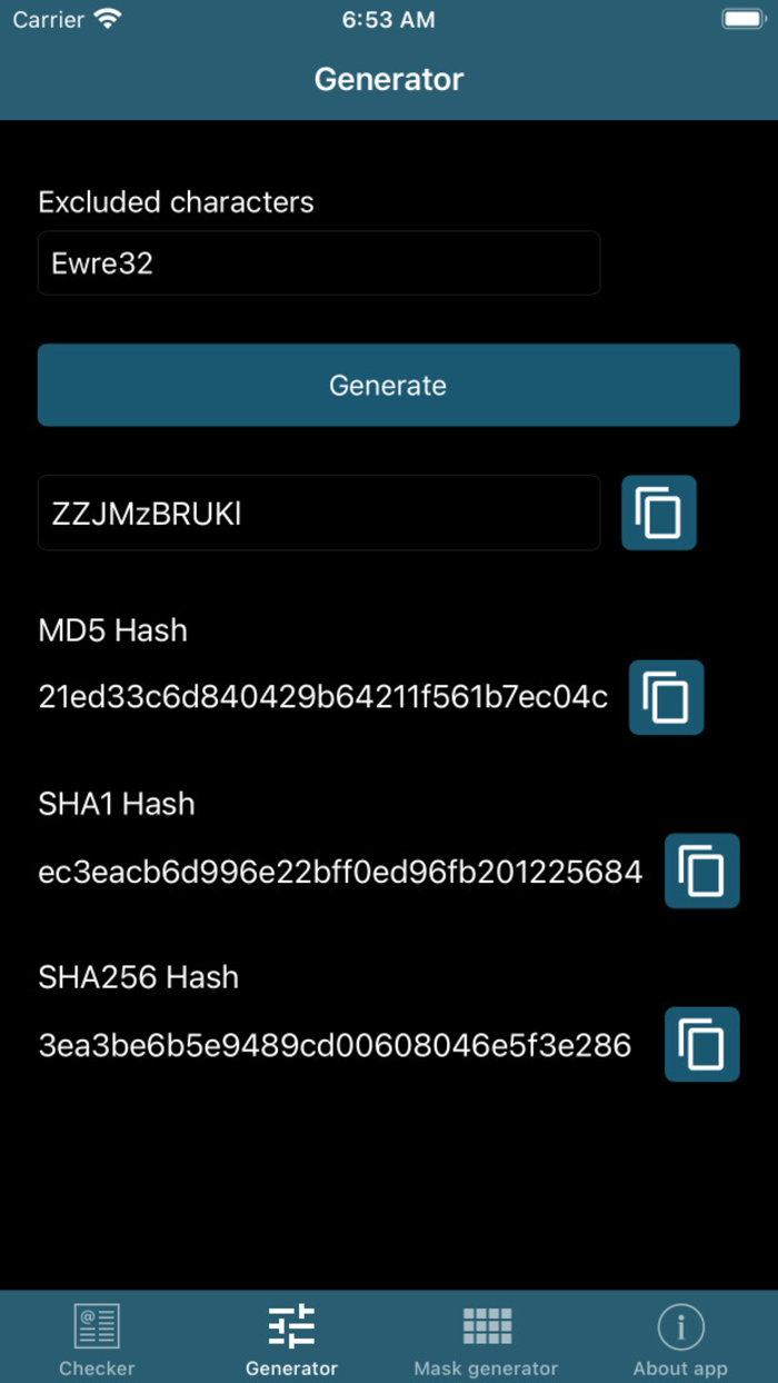 Password checker, generator