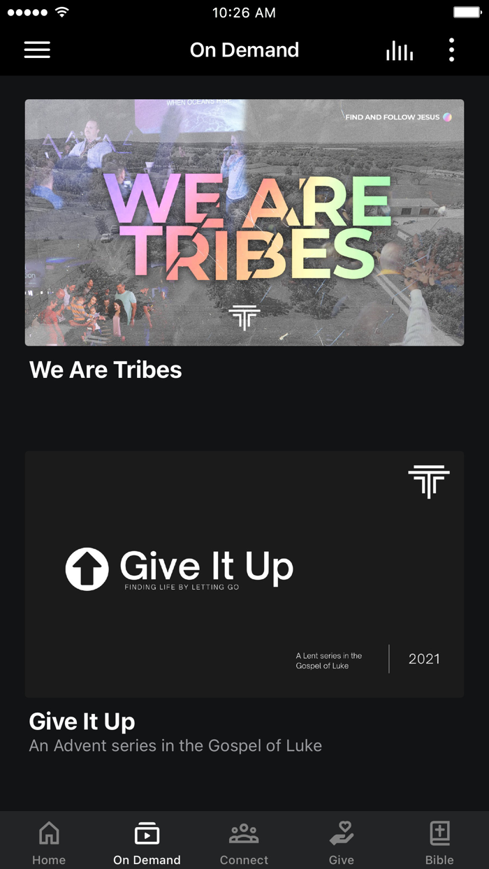 Tribes Church App