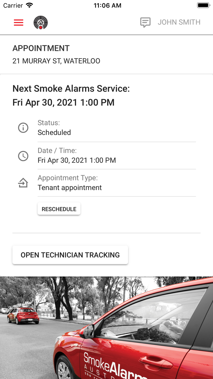 Smoke Alarms Tenant App AU