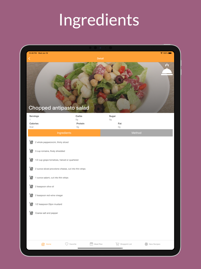 Healthy Recipes  Meal Planer
