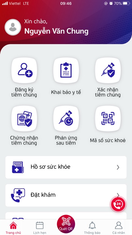 Sổ sức khỏe điện tử