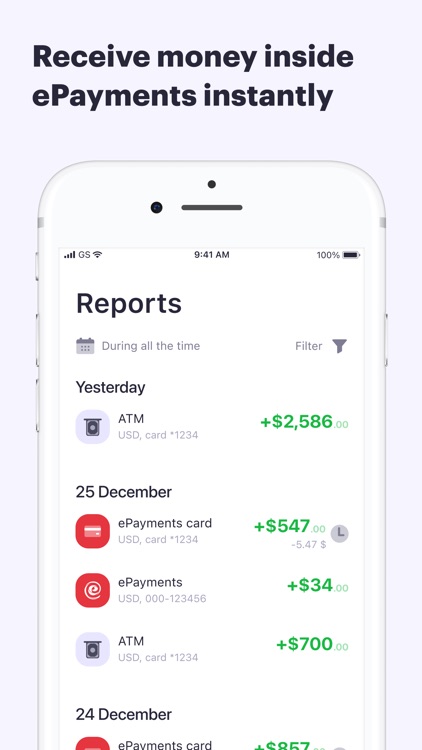 ePayments: wallet & bank card