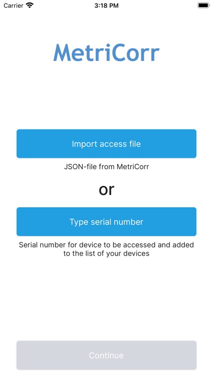 MetriCorr Logger