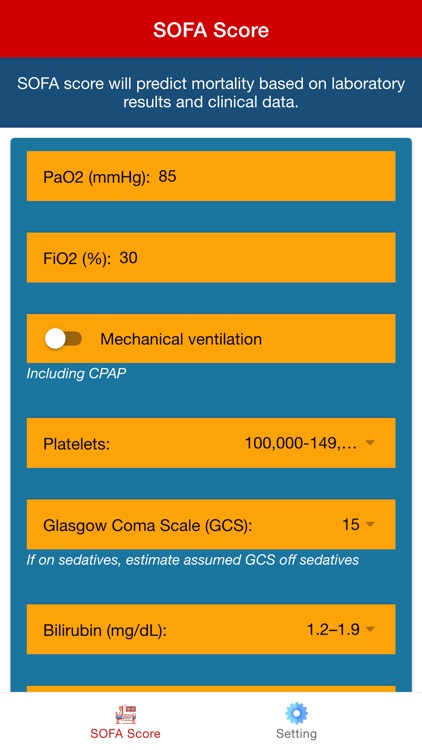 Sofa Score Calculator Pro By Putu Angga