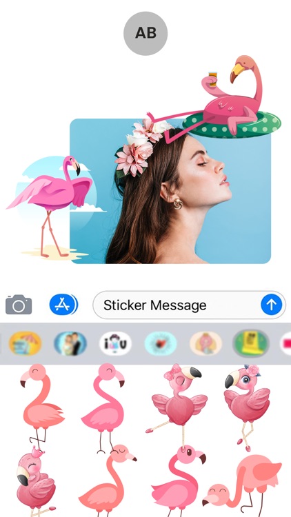 Pink Flamingo Stickers!