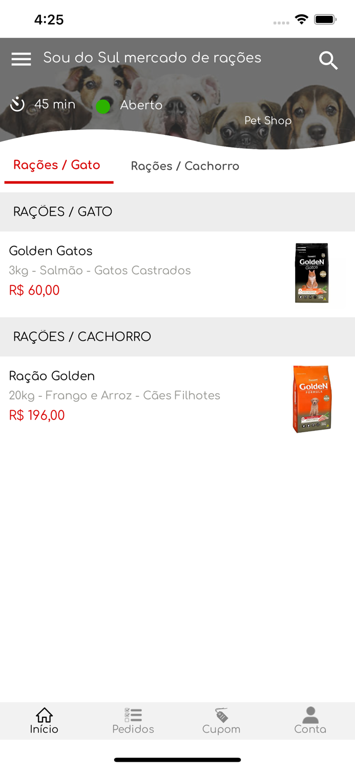 Sou do Sul mercado de rações